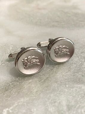 Burberry 925 Silver Cuff Links Vintage